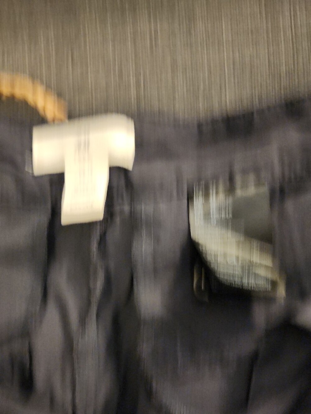 H&M Navy Drawstring Chinos with Tan Rope - Picture 3 of 3